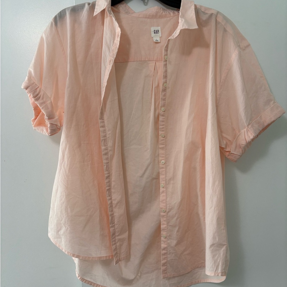 GAP Light Pink Button-Up Shirt